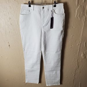 Gloria Vanderbilt white jeans size 12 soft touch Amanda new with tags